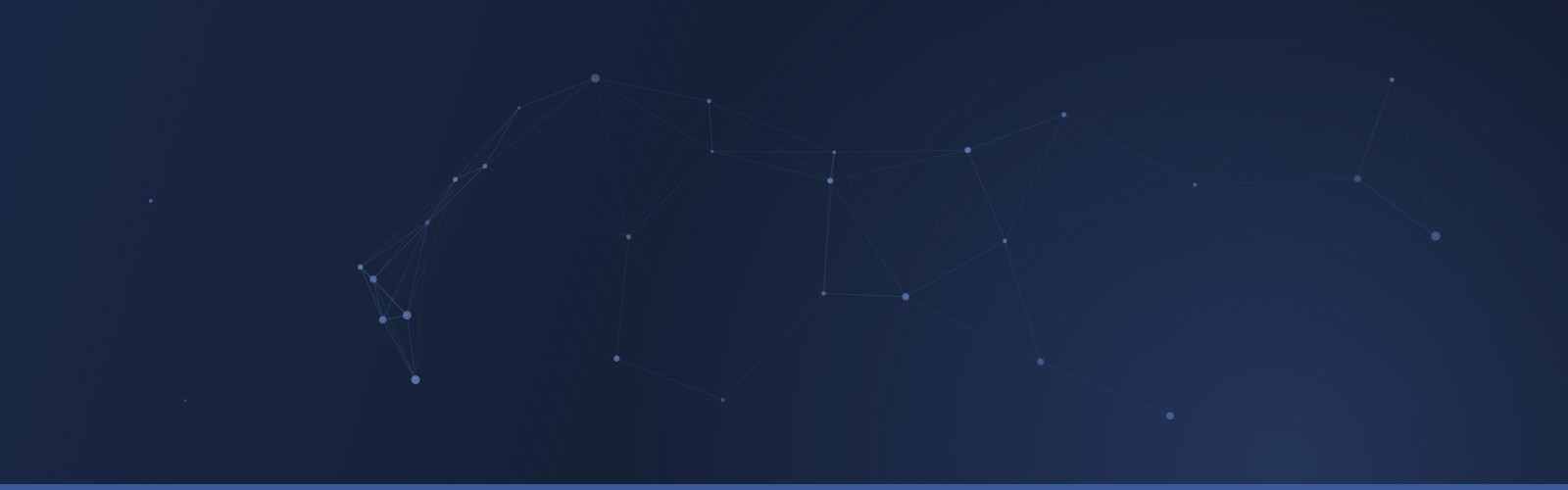 Abstract network graphic in OmniTech navy and blue