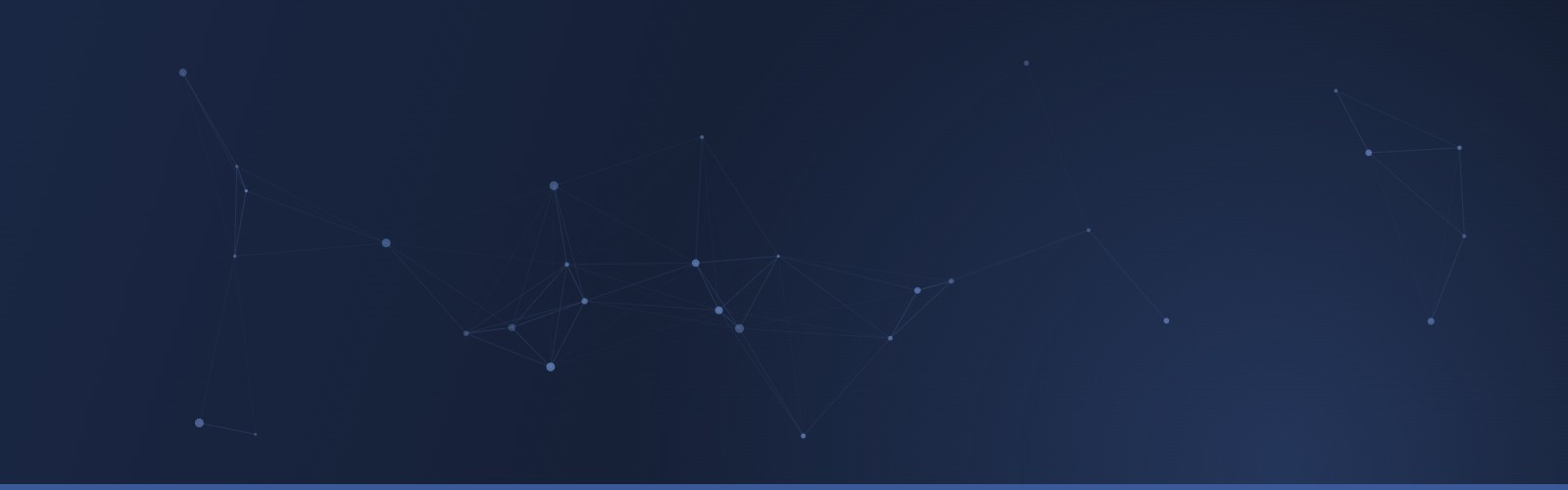 Abstract network graphic in OmniTech navy and blue