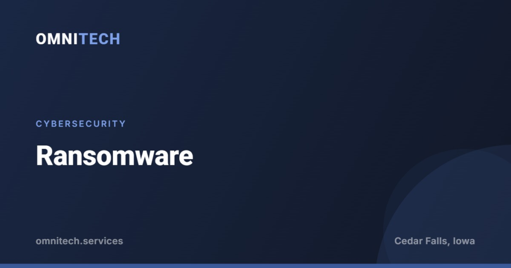Ransomware, an OmniTech article